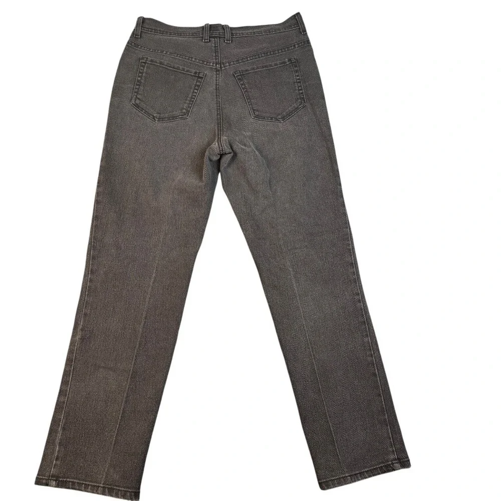 Charter Club Jean Shop Classic Straight Leg Jeans Womens 8S Gray Denim Pants 649